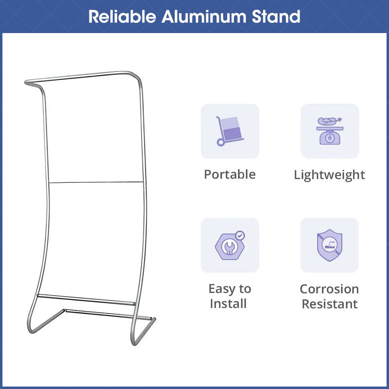 Lofaris Custom Printing Snake D Fabric Display Stand For Trade Show
