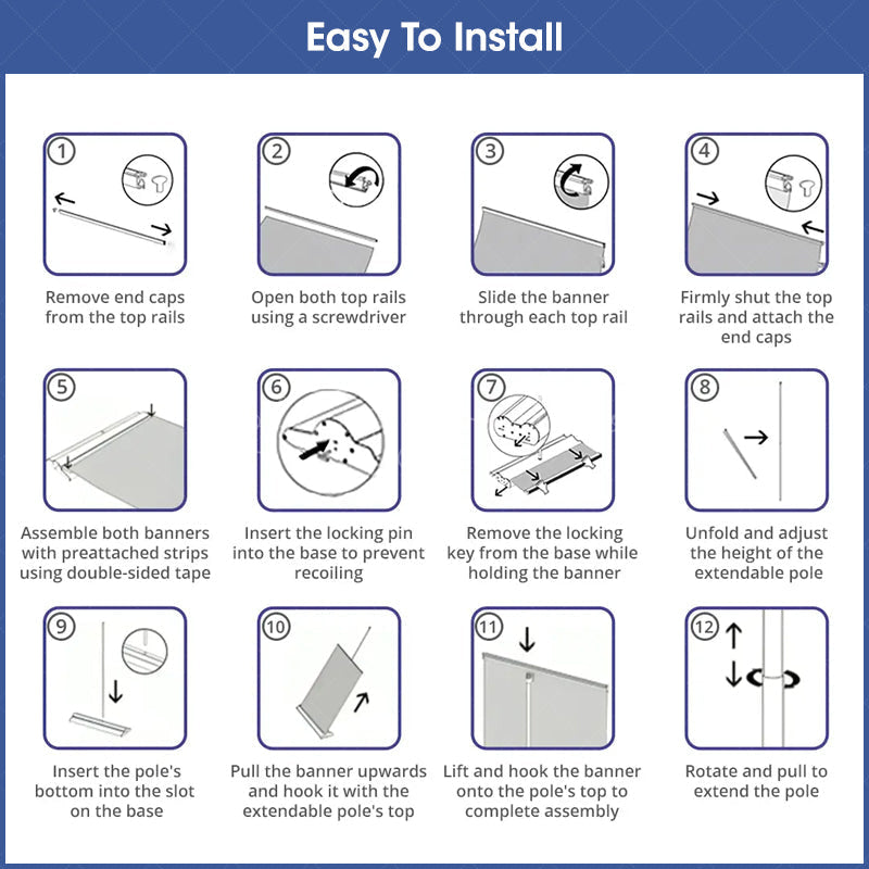Lofaris Custom Printing Steppy Retractable Banner Stand For Event