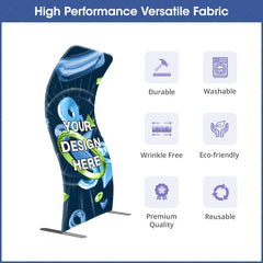 Lofaris Custom S Shaped Curve Stretch Tension Fabric Backdrop