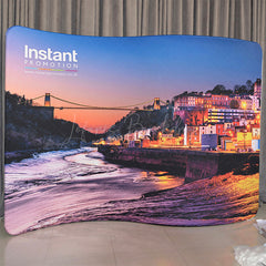 Lofaris Custom S Shaped Stretch Wall Tension Backdrop