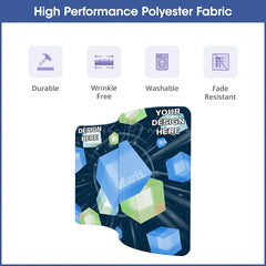 Lofaris Custom S Shaped Stretch Wall Tension Backdrop