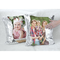 Lofaris Custom Sequin Photo Pillowcase Double-sided Flip