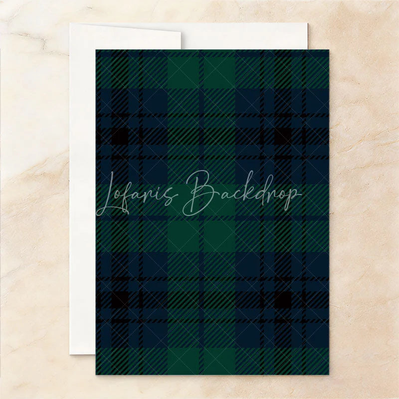 Lofaris Custom Set of 20 Baby Shower Invitation with Golden Carriage Elegant Navy Blue and Tartan Plaid Design