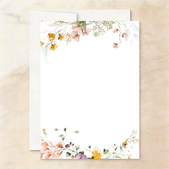 Lofaris Custom Set of 20 Watercolor Floral Wedding After Party Invitation Peach Flowers Elegant Reception Celebration Card