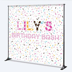 Lofaris Custom Sprinkles Birthday Backdrop Sweet Candy Confetti Photography Background