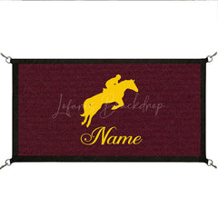Lofaris Custom Stall Guard Name Logo for Horse Barn