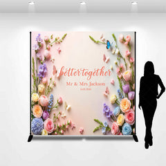 Lofaris Custom Sweet Photo Better Together Wedding Backdrop