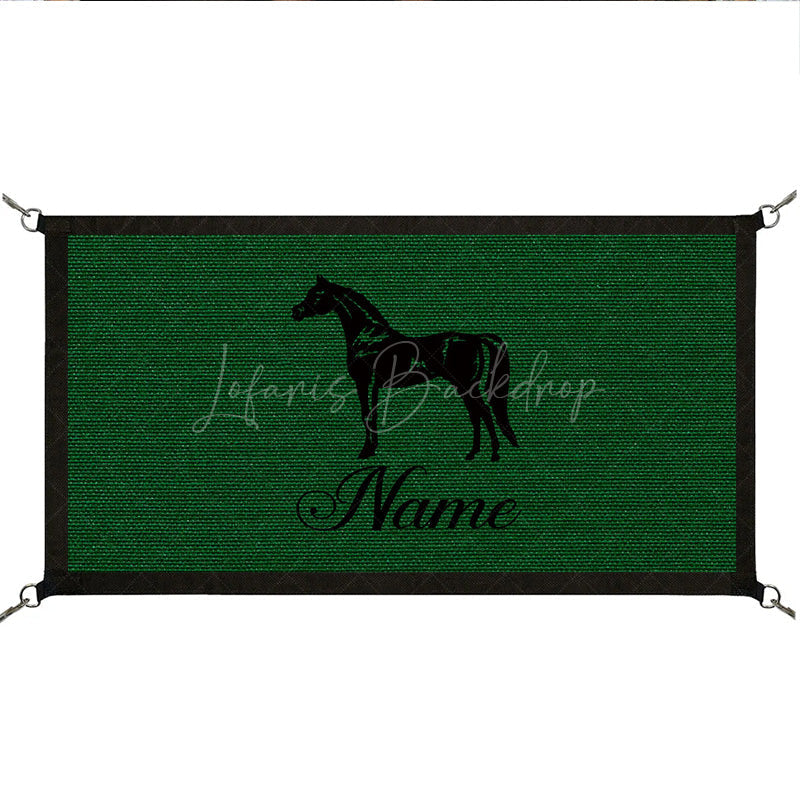 Lofaris Custom Text Color Stable Logo Horse Stall Guard