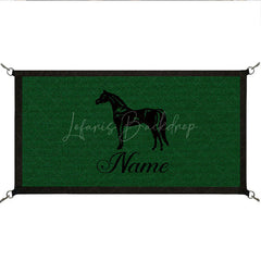 Lofaris Custom Text Color Stable Logo Horse Stall Guard