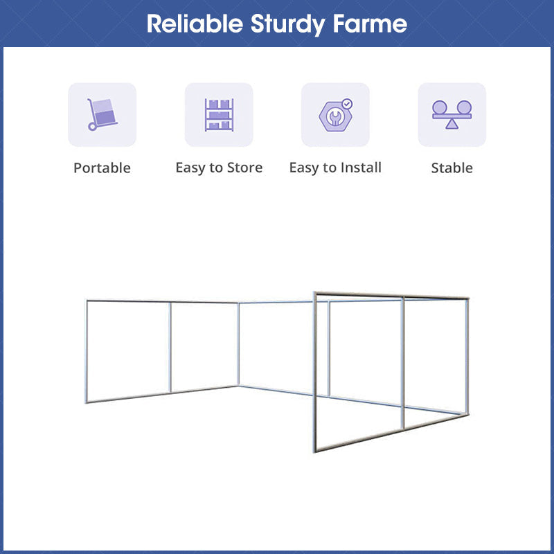 Lofaris Custom Text U-shape Photo Booth Trade Backdrop