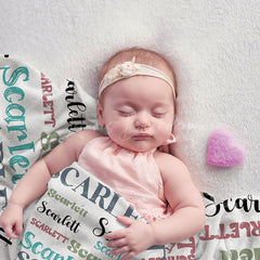 Lofaris Custom Toddler Nursery Baby Name Blanket Gift For Kids