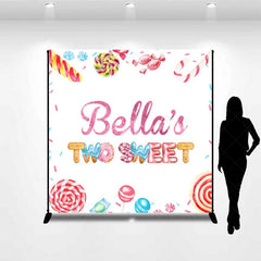 Lofaris Custom Two Sweet Birthday Backdrop 2nd Donut Candy Photography Background