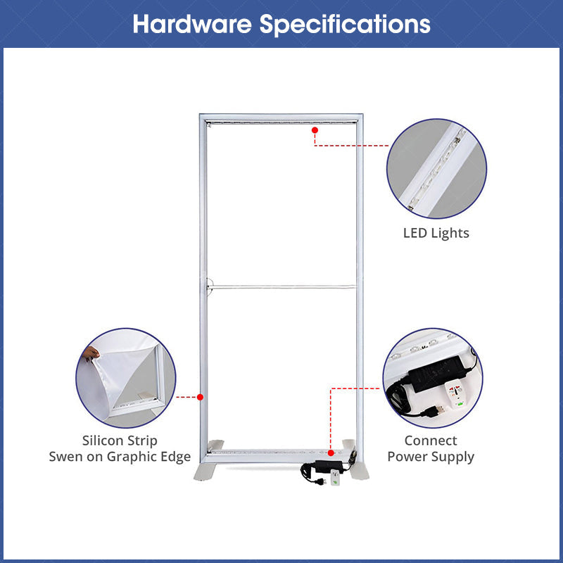 Lofaris Custom Vector Frame SEG LED Light Box Fabric Display