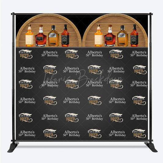 Lofaris Custom Wine Cabinet Step And Repeat Birthday Backdrop