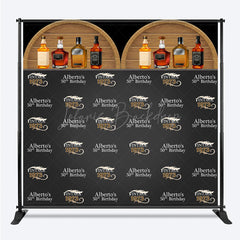 Lofaris Custom Wine Cabinet Step And Repeat Birthday Backdrop