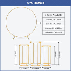 Lofaris Cute Capybara Birthday Party Round Backdrop Kit Pastel Rainbow and Cake Kawaii Animal Theme for Kids Decor