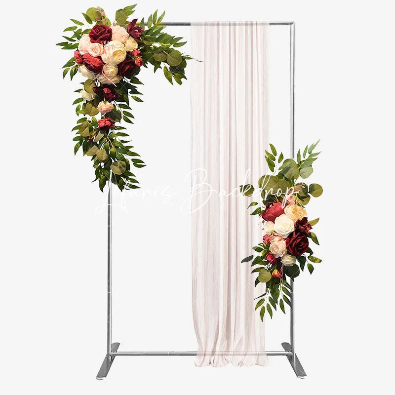 Lofaris Cute Cartoon Panda Happy Birthday Rectangle Arch Backdrop with Rainbow Sunglasses Grey Party Decor