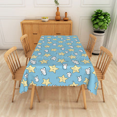 Lofaris Cute Stars With Expressions Rectangular Tablecloth