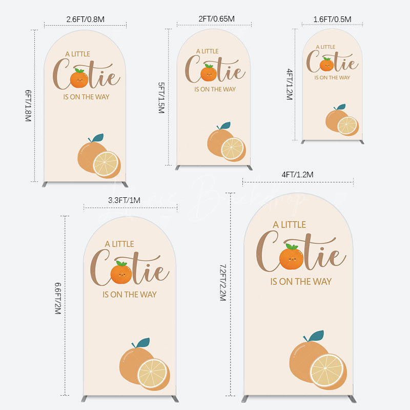 Lofaris Cutie On The Way Baby Shower Party Arch Backdrop