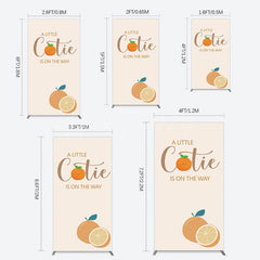 Lofaris Cutie On The Way Baby Shower Party Rectangle Backdrop
