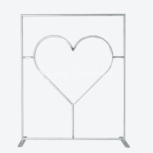 Lofaris Cutout Heart Shape Frame Love Wall Heart-shaped Stand Metal for Wedding Decor