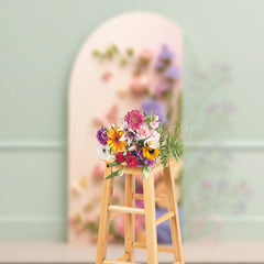 Lofaris Dainty Floral Clean Elegant Wall Wedding Backdrop