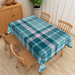 Lofaris Dark and Light Green Checkered Rectangle Tablecloth for St. Patrick’s Day or Spring Party Decor