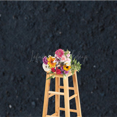 Lofaris Dark Asphalt Abstract Textured Photography Backdrop Black Grunge Gravel Surface for Moody Product Flat Lays