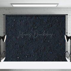 Lofaris Dark Asphalt Abstract Textured Photography Backdrop Black Grunge Gravel Surface for Moody Product Flat Lays