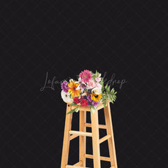 Lofaris Dark Black Solid Color Portrait Photography Backdrop