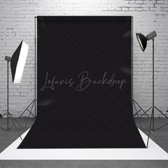 Lofaris Dark Black Solid Color Portrait Photography Backdrop