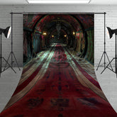 Lofaris Dark Circus Hallway Sweep Backdrop Gothic Carnival and Steampunk Theme Vintage Halloween Photo Shoots