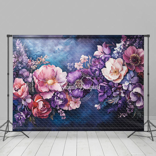 Lofaris Dark Color Flowers Fine Art Photography Backdrop