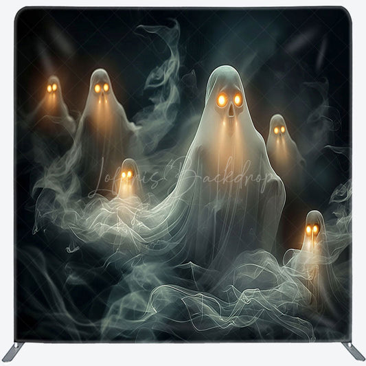 Lofaris Dark Death Ghost Halloween Square Tension Backdrop