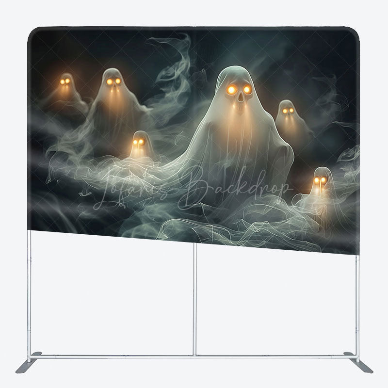 Lofaris Dark Death Ghost Halloween Square Tension Backdrop