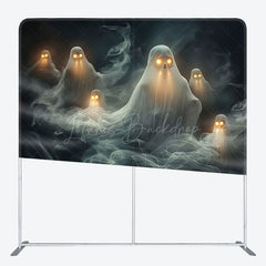 Lofaris Dark Death Ghost Halloween Square Tension Backdrop