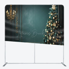 Lofaris Dark Green Wall Gifts Christmas Pillow Case Backdrop