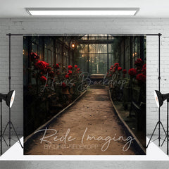 Lofaris Dark Indoor Lovely Greenhouse Window Photo Backdrop