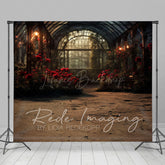 Lofaris Dark Lovely Greenhouse Window Photography Backdrop