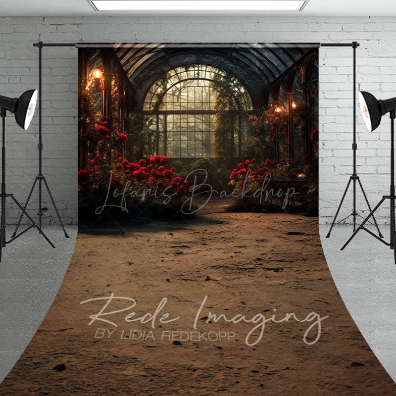 Lofaris Dark Lovely Greenhouse Window Sweep Photo Backdrop