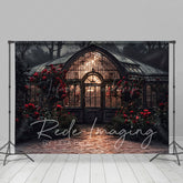 Lofaris Dark Night Lighted Lovely Greenhouse Photo Backdrop
