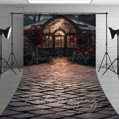 Lofaris Dark Night Lighted Lovely Greenhouse Sweep Backdrop