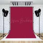 Lofaris Dark Red Solid Color Portrait Photography Backdrop
