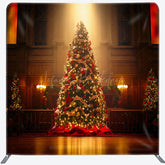 Lofaris Dark Room Light Christmas Tension Fabric Backdrop