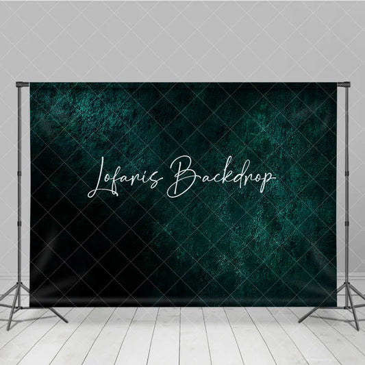 Lofaris Dark Teal Emerald Green Textured Abstract Grunge Photography Backdrop Distressed Moody Artistic Background