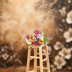 Lofaris Dark Tones Oil Painted Floral Photography Backdrop