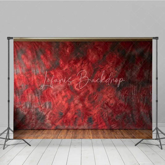 Lofaris Deep Red and Dark Grey Abstract Textured Photography Backdrop Artistic Studio Portrait Background for Fine Art