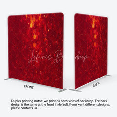 Lofaris Deep Red and Orange Bokeh Tension Fabric Backdrop Vibrant Light Sparkle Photography Background