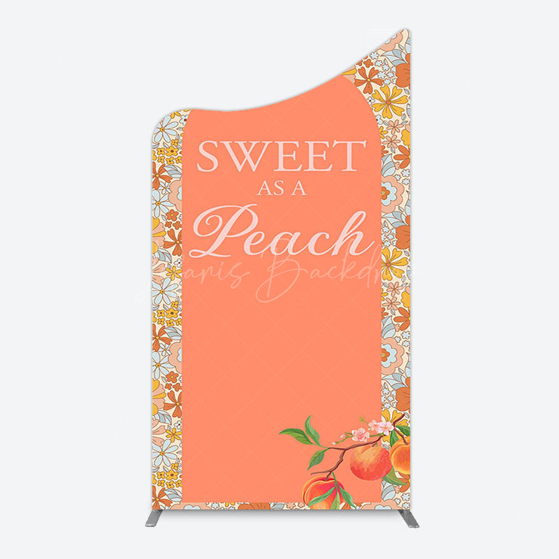 Lofaris Dense Daisy Floral Sweet As A Peach Arch Backdrop