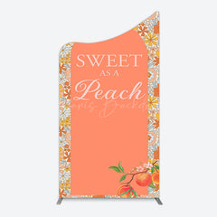 Lofaris Dense Daisy Floral Sweet As A Peach Arch Backdrop
